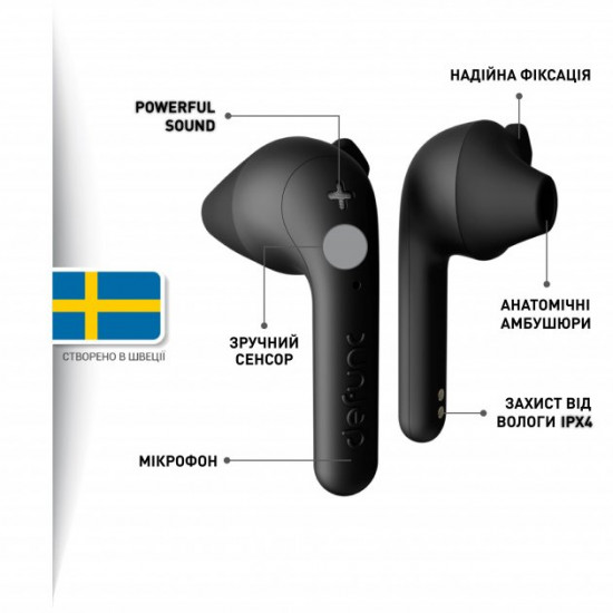 Навушники Defunc True Music TWS Black (D4271M) Навушники Defunc True Music TWS Black (D4271M)