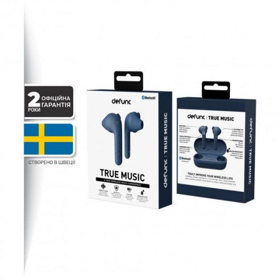 Навушники Defunc True Music TWS Blue (D4274M) Навушники Defunc True Music TWS Blue (D4274M)