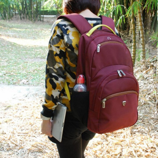 Рюкзак для ноутбука SUMDEX 16&& burgundy-yellow (PON-391OR) Рюкзак для ноутбука SUMDEX 16&& burgundy-yellow (PON-391OR)