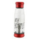 Бутылка стеклянная My Bottle 420 мл с ситечком для заварки Red (3_2666) Бутылка стеклянная My Bottle 420 мл с ситечком для заварки Red (3_2666)