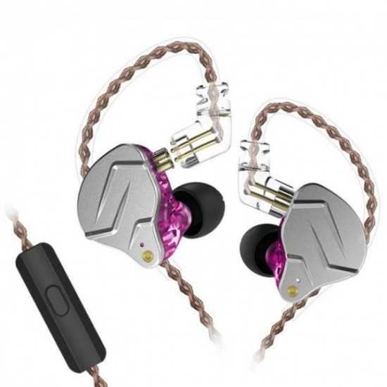 Headphones KZ ZSN Pro with microphone Purple (F00247603) Headphones KZ ZSN Pro with microphone Purple (F00247603)