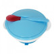 Set Bambi NP16 suction plate with lid and spoon 300 ml Blue Set Bambi NP16 suction plate with lid and spoon 300 ml Blue