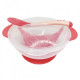 Plate Megazayka NP13 with suction cup with lid and spoon 300 ml Red Plate Megazayka NP13 with suction cup with lid and spoon 300 ml Red