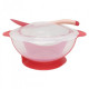 Plate Megazayka NP13 with suction cup with lid and spoon 300 ml Red Plate Megazayka NP13 with suction cup with lid and spoon 300 ml Red
