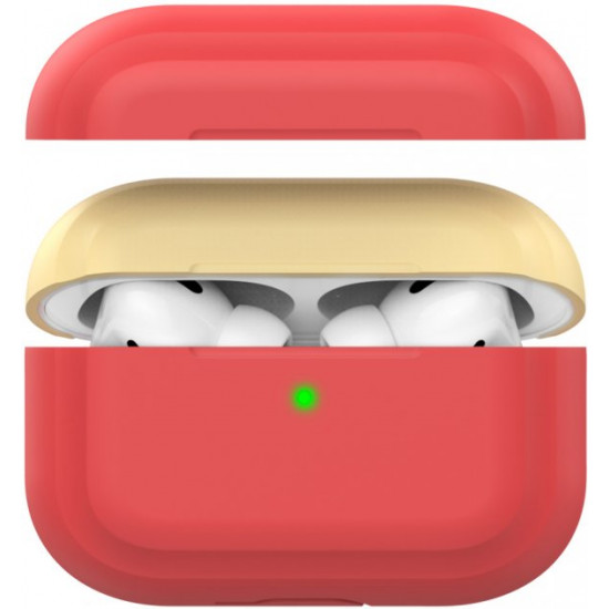 Двоколірний чохол AhaStyle для Apple AirPods Pro Red Yellow (AHA-0P200-RRY) Двоколірний чохол AhaStyle для Apple AirPods Pro Red Yellow (AHA-0P200-RRY)