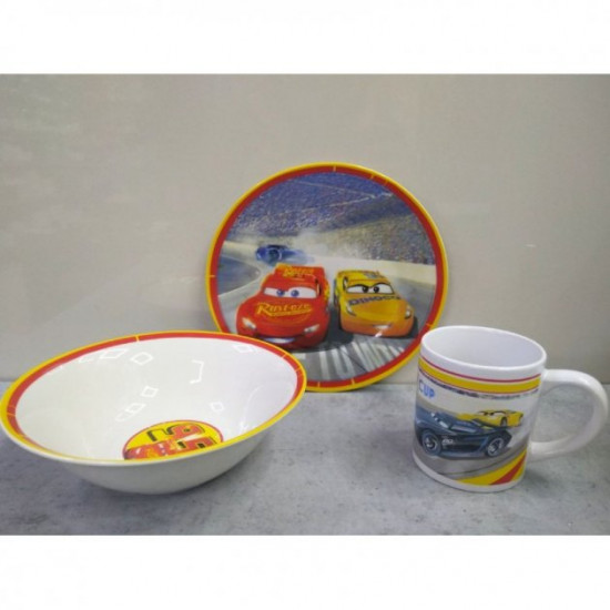 Set of children's dishes Cars Makvin 3 items Porcelain Interos TO-8 (84409) Set of children's dishes Cars Makvin 3 items Porcelain Interos TO-8 (84409)