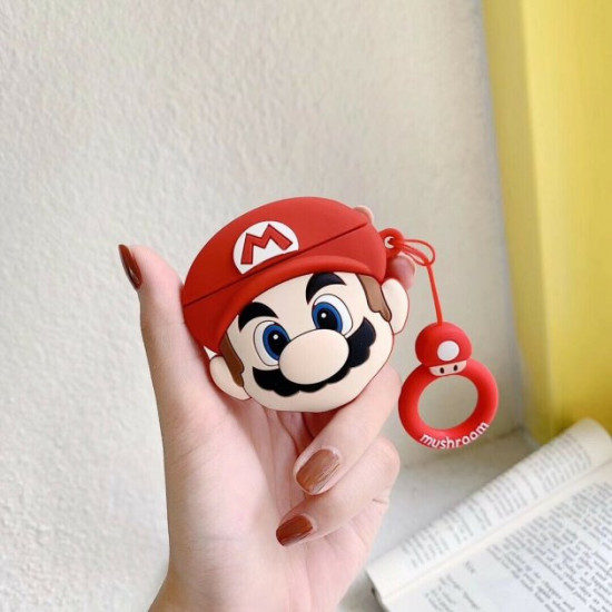 Захисний чохол для Apple AirPods Alitek Супер Маріо (Super Mario) + тримач (88737) Захисний чохол для Apple AirPods Alitek Супер Маріо (Super Mario) + тримач (88737)