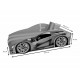 Bed car Viorina Deko BMW Elite with illuminated bottom 170x80 cm. red