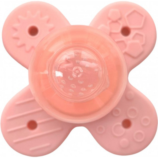 Силиконовый ниблер Kinderenok Nibi Teether 2 in 1 Розовый Силиконовый ниблер Kinderenok Nibi Teether 2 in 1 Розовый