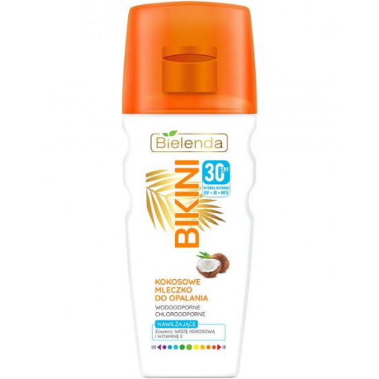 Сонцезахисне молочко для засмаги Bielenda Bikini Coconut suntan milk SPF30 (69038847) Сонцезахисне молочко для засмаги Bielenda Bikini Coconut suntan milk SPF30 (69038847)