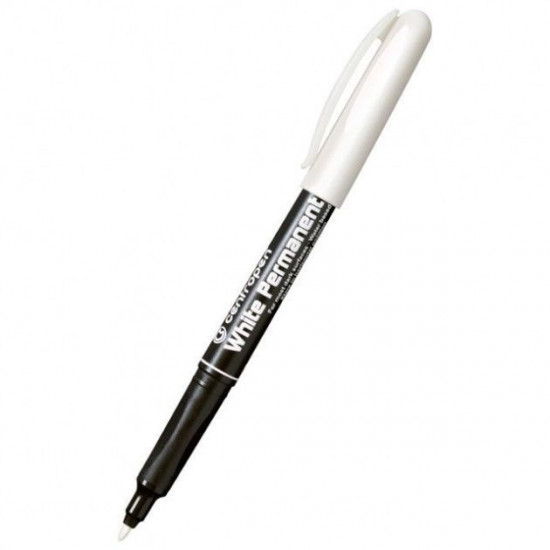 Маркер Centropen Permanent White 1,2 мм Белый (30297) (Art. 2686) Маркер Centropen Permanent White 1,2 мм Белый (30297) (Art. 2686)