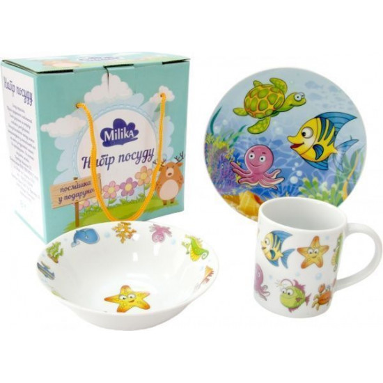 Set of children's dishes Milika Sea Land 3 ave. Set of children's dishes Milika Sea Land 3 ave.