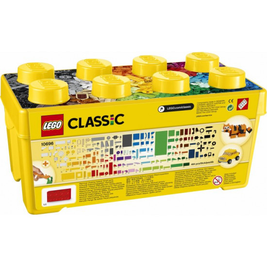 Коробка кубиков для творческого конструирования LEGO Classic 484 детали (10696) Коробка кубиков для творческого конструирования LEGO Classic 484 детали (10696)