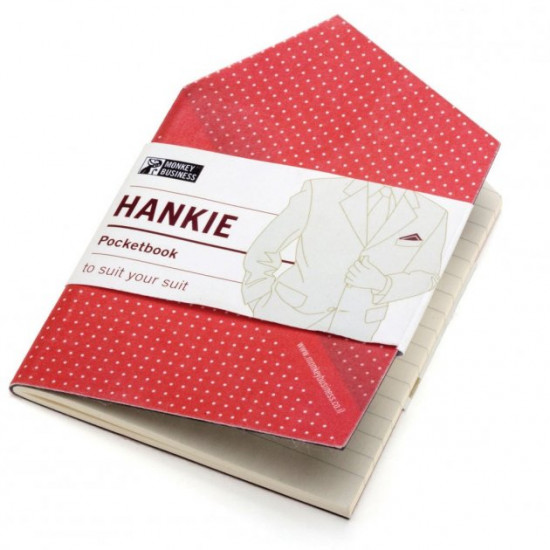  Записная книжка Hankie Pocketbook Monkey Business Красная