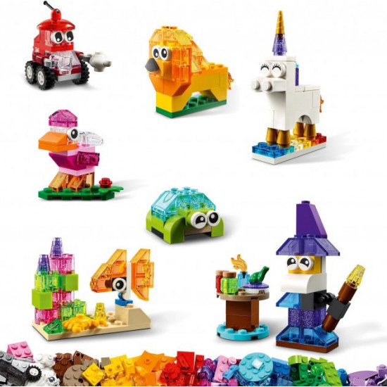 LEGO Classic Construction Set Transparent Creative Bricks 500 Pieces (11013) LEGO Classic Construction Set Transparent Creative Bricks 500 Pieces (11013)