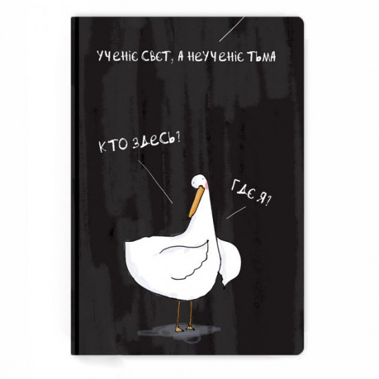 Notepad at the dot with Goose Learning light