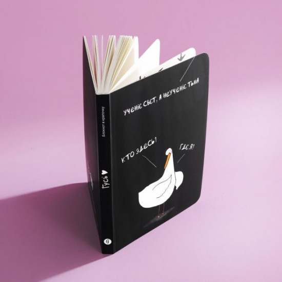 Notepad at the dot with Goose Learning light