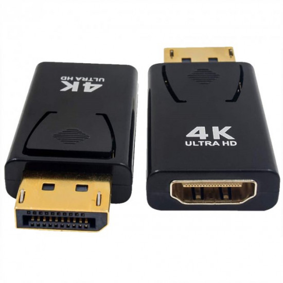Adapter U&P DisplayPort to HDMI 4K 0.1 m Black (WAZ-HD82-BK) Adapter U&P DisplayPort to HDMI 4K 0.1 m Black (WAZ-HD82-BK)