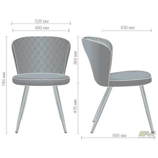 AMF dining chair Enrico beech/latte 521364 AMF dining chair Enrico beech/latte 521364