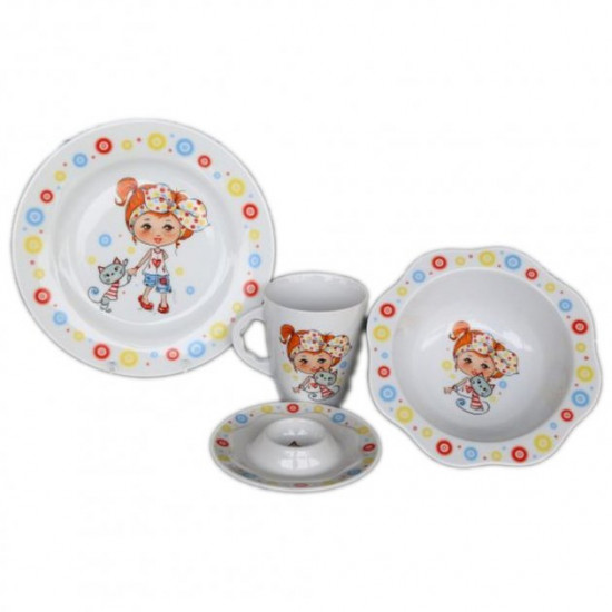 Сервиз детский Cmielow Galineczka 4 пр W009 Сервиз детский Cmielow Galineczka 4 пр W009