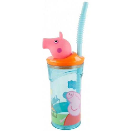 Склянка Stor Peppa Pig - Core, Figurine Tumbler 360 ml Склянка Stor Peppa Pig - Core, Figurine Tumbler 360 ml