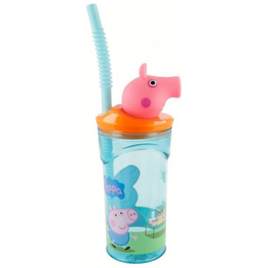 Склянка Stor Peppa Pig - Core, Figurine Tumbler 360 ml Склянка Stor Peppa Pig - Core, Figurine Tumbler 360 ml