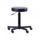 Stool on casters with adjustable height Gras leatherette Vinyl leatherette black AMF Stool on casters with adjustable height Gras leatherette Vinyl leatherette black AMF