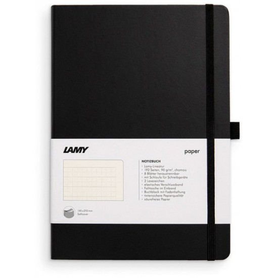 Notebook Lamy A5 192 pages lined Black Soft (4014519721093)