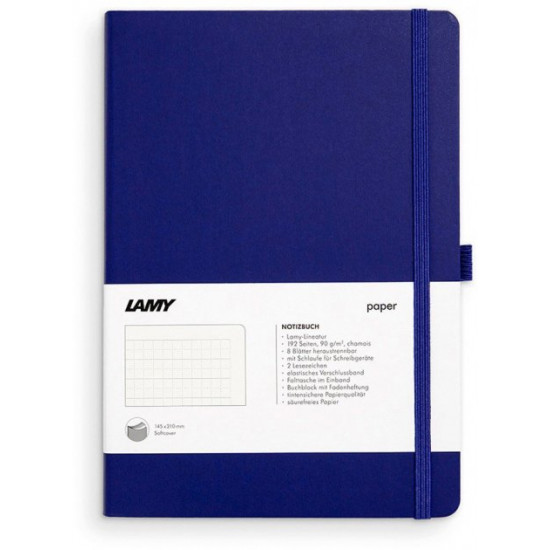Notebook Lamy A5 192 pages lined Blue Soft (4014519721116)