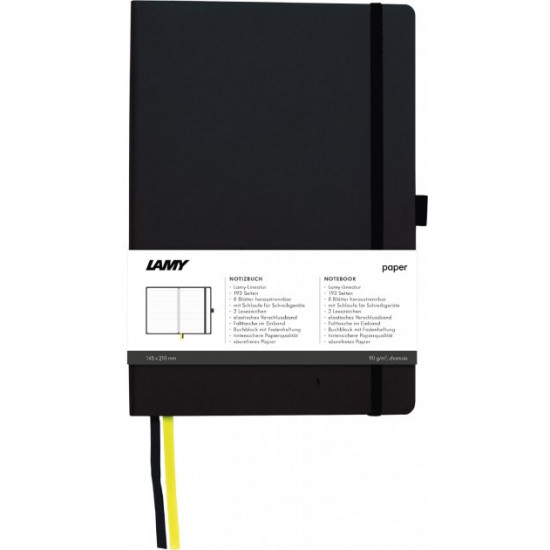 Notebook Lamy A5 192 pages lined Black Soft (4014519721093)