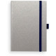 Notebook Lamy A6 192 pages lined Chrome and Blue (4014519721079)