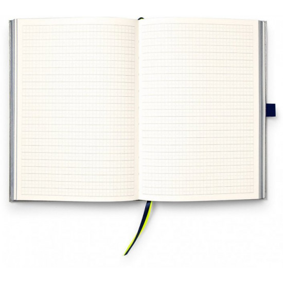 Notebook Lamy A6 192 pages lined Chrome and Blue (4014519721079)