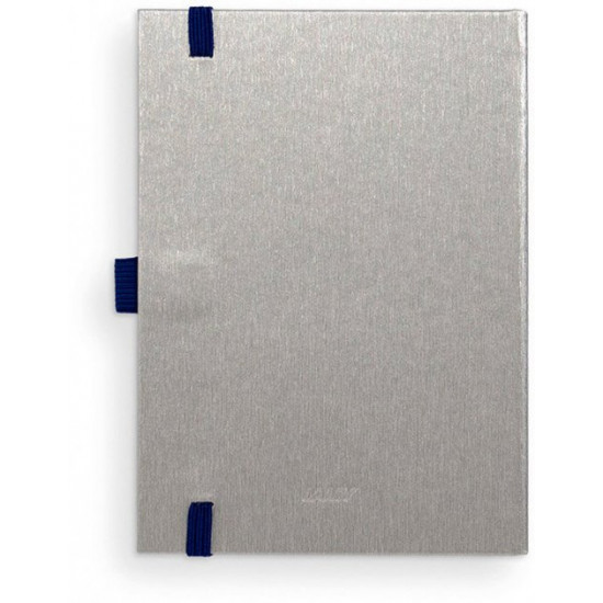 Notebook Lamy A6 192 pages lined Chrome and Blue (4014519721079)
