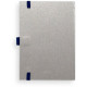 Notebook Lamy A6 192 pages lined Chrome and Blue (4014519721079)