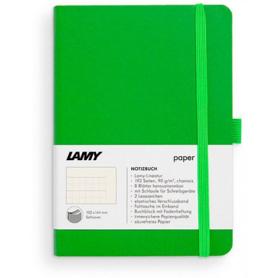 Notebook Lamy A6 192 pages lined Green Soft (4014519721208)