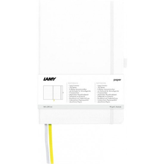 Записная книга Lamy A5 192 страницы в линейку Белая Мягкая (4014519721109) Записная книга Lamy A5 192 страницы в линейку Белая Мягкая (4014519721109)