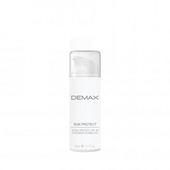 Сонцезахисний крем Санблок Demax TOTAL SUN PROTECT EXTENSION SUNBLOCK SPF 50 50ml Сонцезахисний крем Санблок Demax TOTAL SUN PROTECT EXTENSION SUNBLOCK SPF 50 50ml