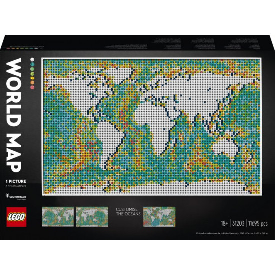 Constructor LEGO Art World map 11695 parts (31203) Constructor LEGO Art World map 11695 parts (31203)