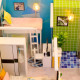 3D Roombox Interior constructor DIY House Hongda craft “Bright Life” (M043) 3D Roombox Interior constructor DIY House Hongda craft “Bright Life” (M043)