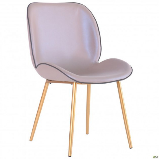 AMF dining chair Doris gold/PU creamy white 547062 AMF dining chair Doris gold/PU creamy white 547062
