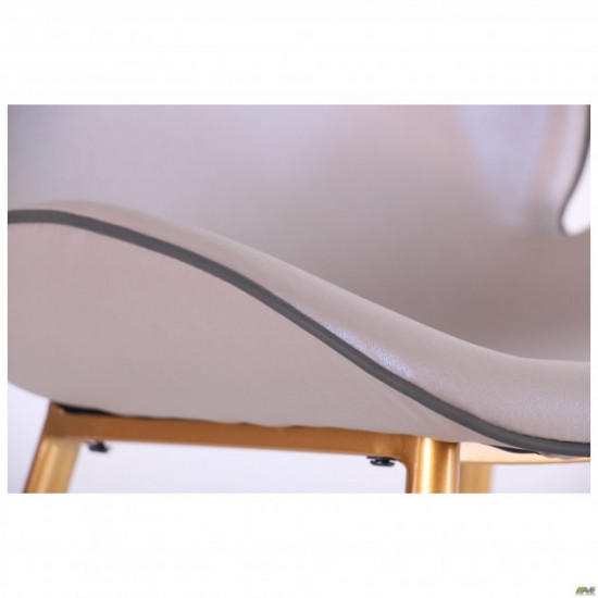 AMF dining chair Doris gold/PU creamy white 547062 AMF dining chair Doris gold/PU creamy white 547062