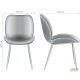 AMF dining chair Doris gold/PU creamy white 547062 AMF dining chair Doris gold/PU creamy white 547062