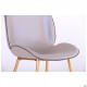 AMF dining chair Doris gold/PU creamy white 547062 AMF dining chair Doris gold/PU creamy white 547062