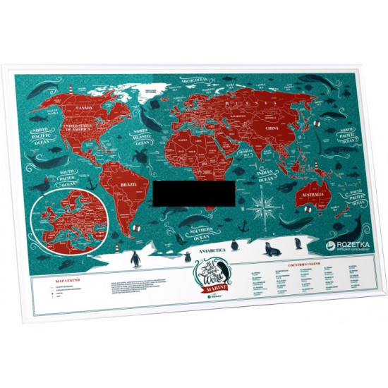Скретч-карта світу 1DEA.me Travel Map Travel Map Marine World (MW) Скретч-карта світу 1DEA.me Travel Map Travel Map Marine World (MW)