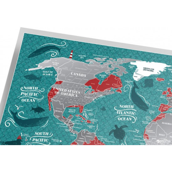 Скретч-карта світу 1DEA.me Travel Map Travel Map Marine World (MW) Скретч-карта світу 1DEA.me Travel Map Travel Map Marine World (MW)