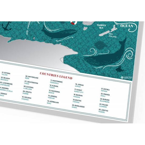 Скретч-карта світу 1DEA.me Travel Map Travel Map Marine World (MW) Скретч-карта світу 1DEA.me Travel Map Travel Map Marine World (MW)