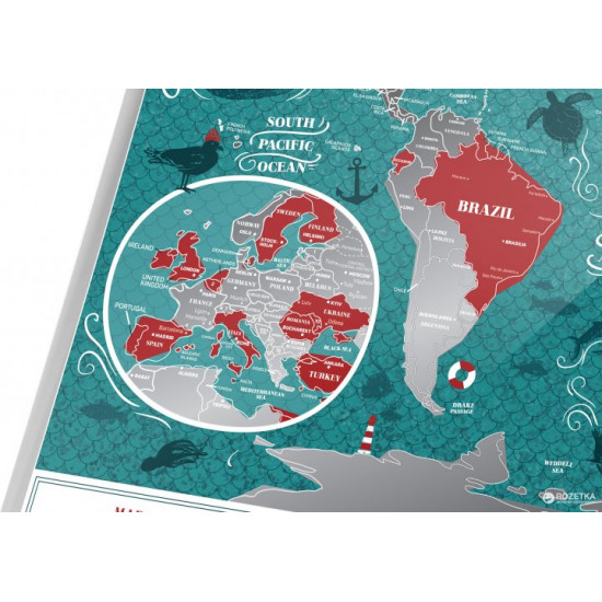 Скретч-карта світу 1DEA.me Travel Map Travel Map Marine World (MW) Скретч-карта світу 1DEA.me Travel Map Travel Map Marine World (MW)