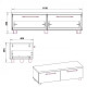 TV stand TV-2 Kompanit MG-2 beech TV stand TV-2 Kompanit MG-2 beech