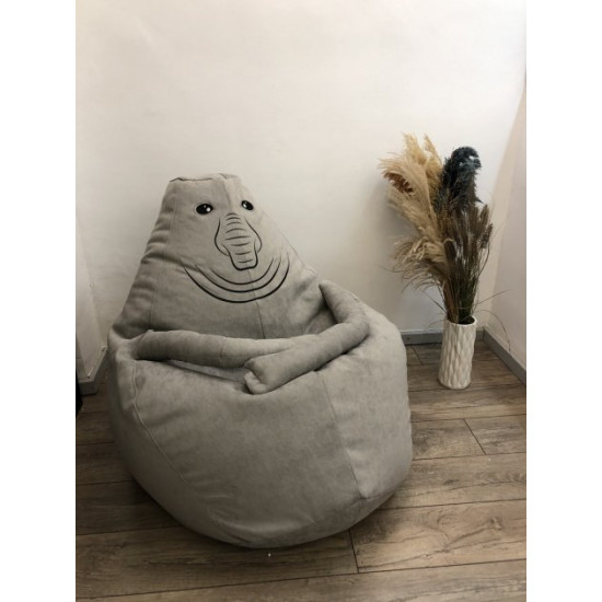 Chair bag Art Decor Zhdun gray with removable cover Chair bag Art Decor Zhdun gray with removable cover