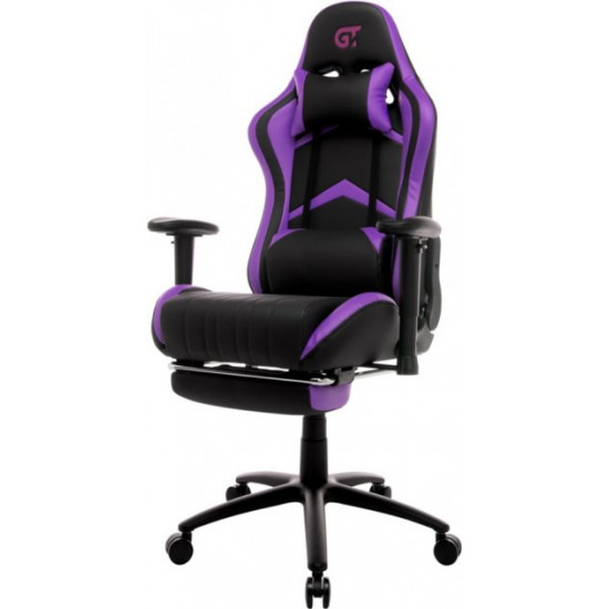 Крісло для геймерів GT RACER X-2534-F Black/Violet Крісло для геймерів GT RACER X-2534-F Black/Violet